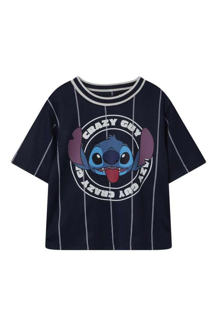 Name It - Nmmariz Stitch Nreg Ss Poly Top Wdi - 4753409 Navy Blazer