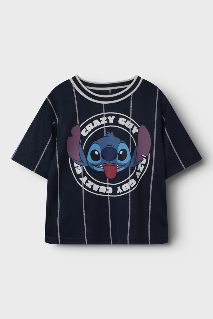 Name It - Nmmariz Stitch Nreg Ss Poly Top Wdi - 4753409 Navy Blazer