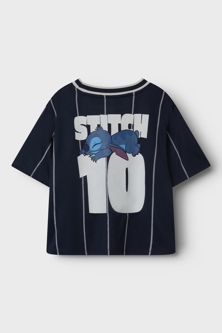 Name It - Nmmariz Stitch Nreg Ss Poly Top Wdi - 4753409 Navy Blazer