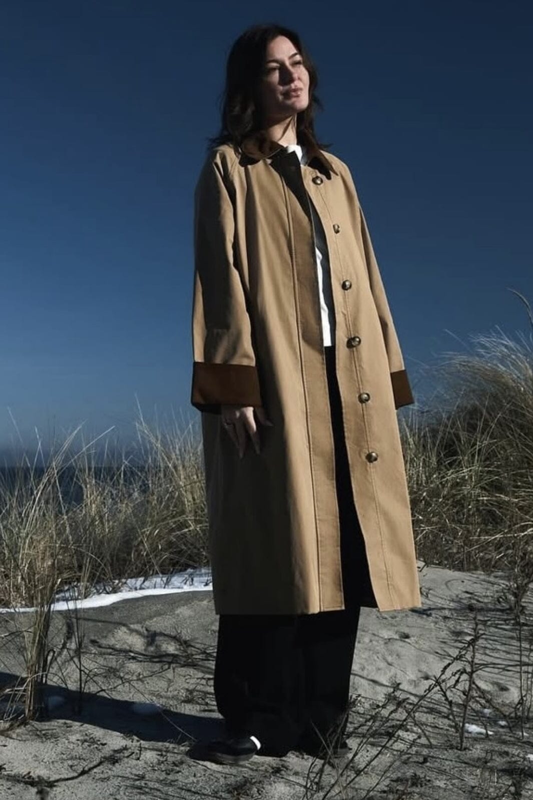 Neo Noir - Anneli Cord Coat 160548 - 127 - Dark Tan Jakker