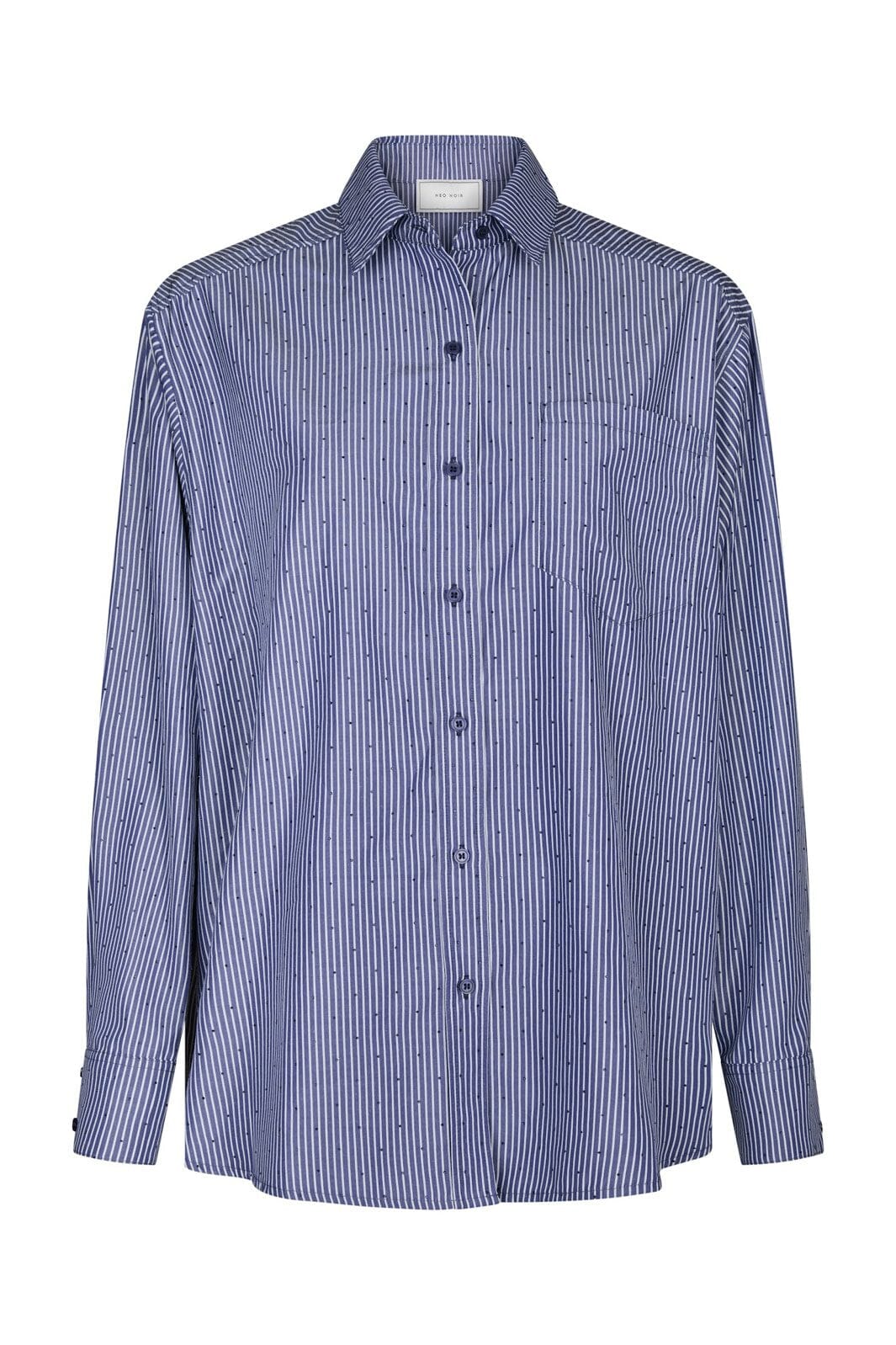 Neo Noir - Dalma B Stripe Stone Shirt 164520 - 678 - Midnight Blue