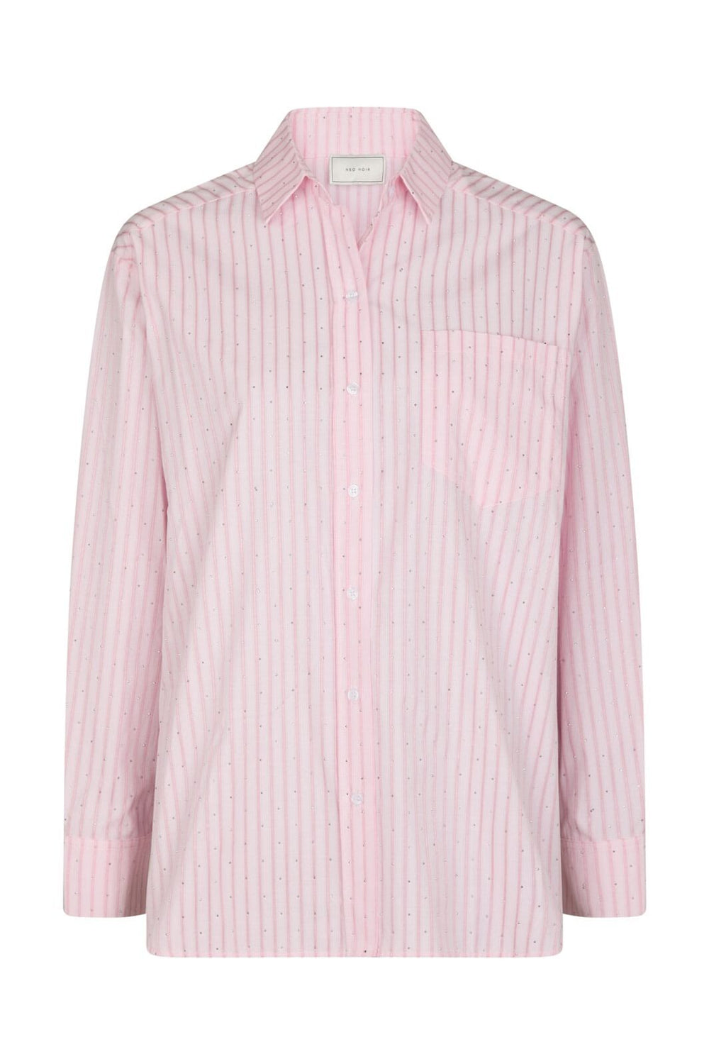 Neo Noir - Dalma Soft Stripe Stone Shirt 166553 - 170 - Pink