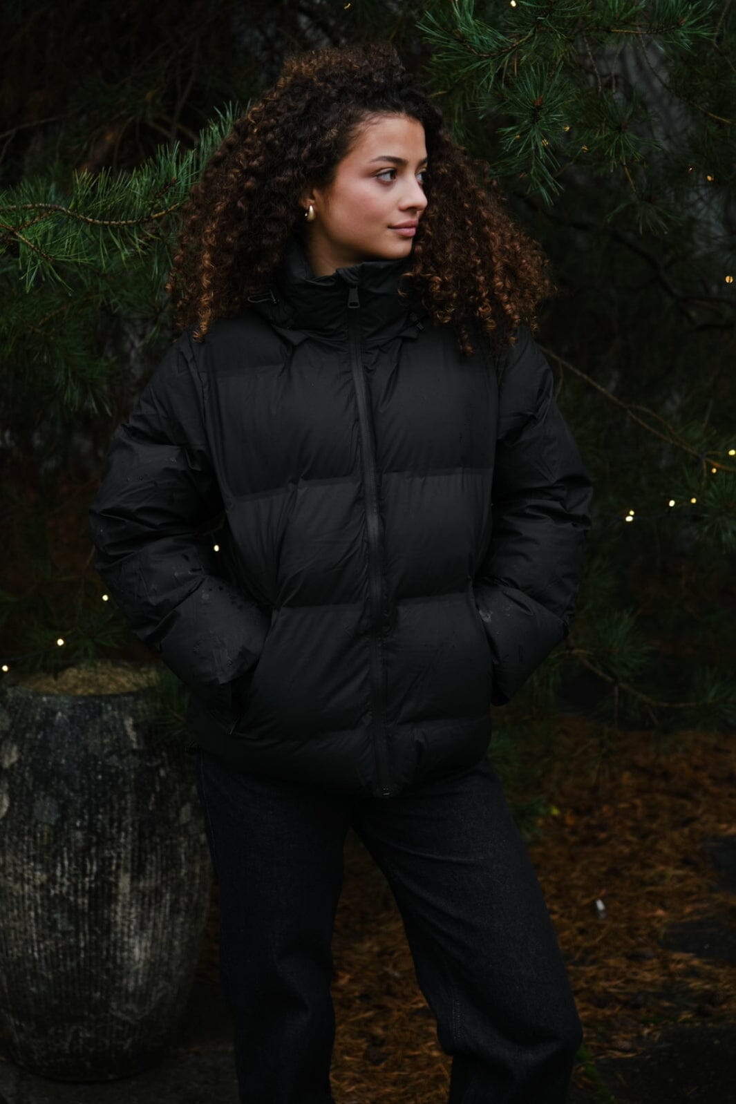 Neo Noir - Fox C Puffer Jacket - Black Jakker