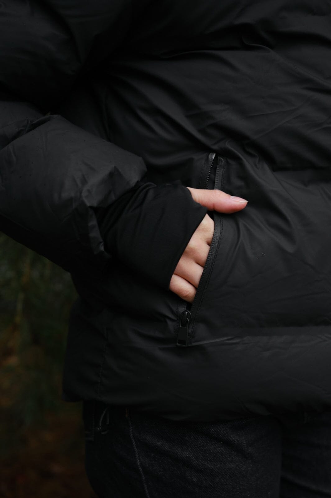 Neo Noir - Fox C Puffer Jacket - Black Jakker