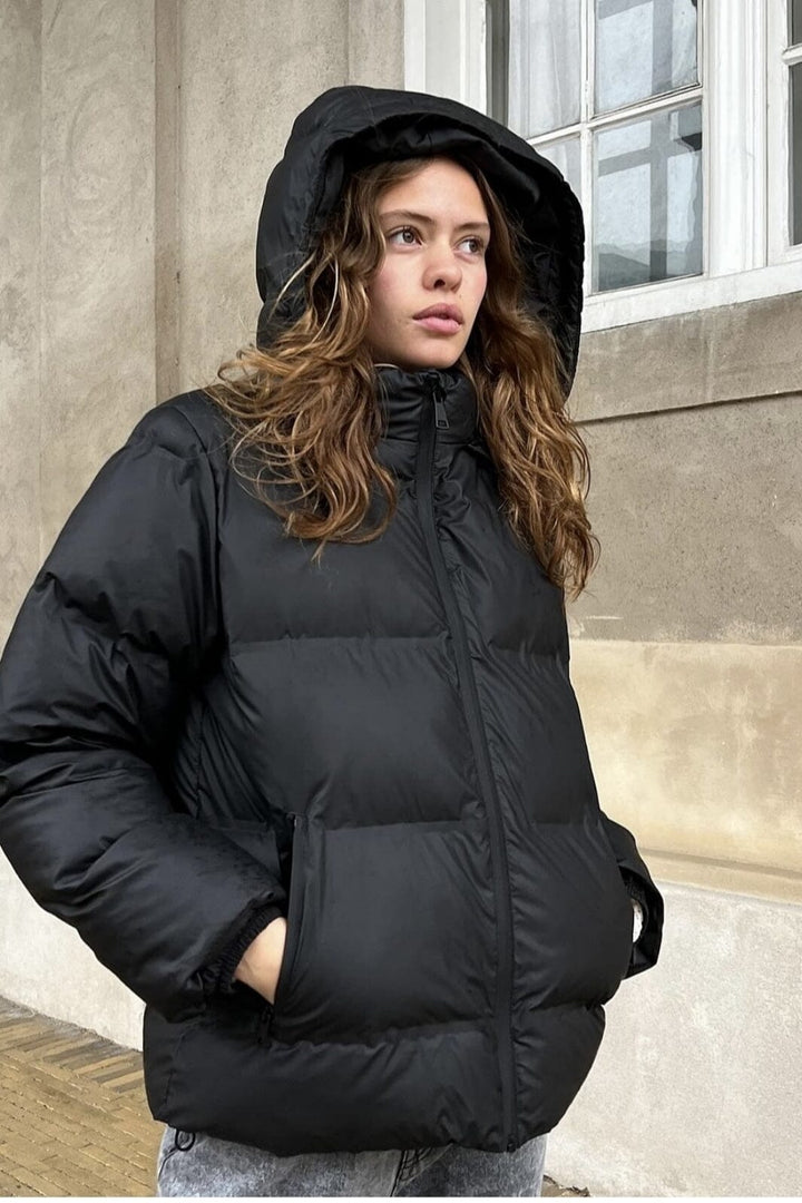 Neo Noir - Fox C Puffer Jacket - Black Jakker