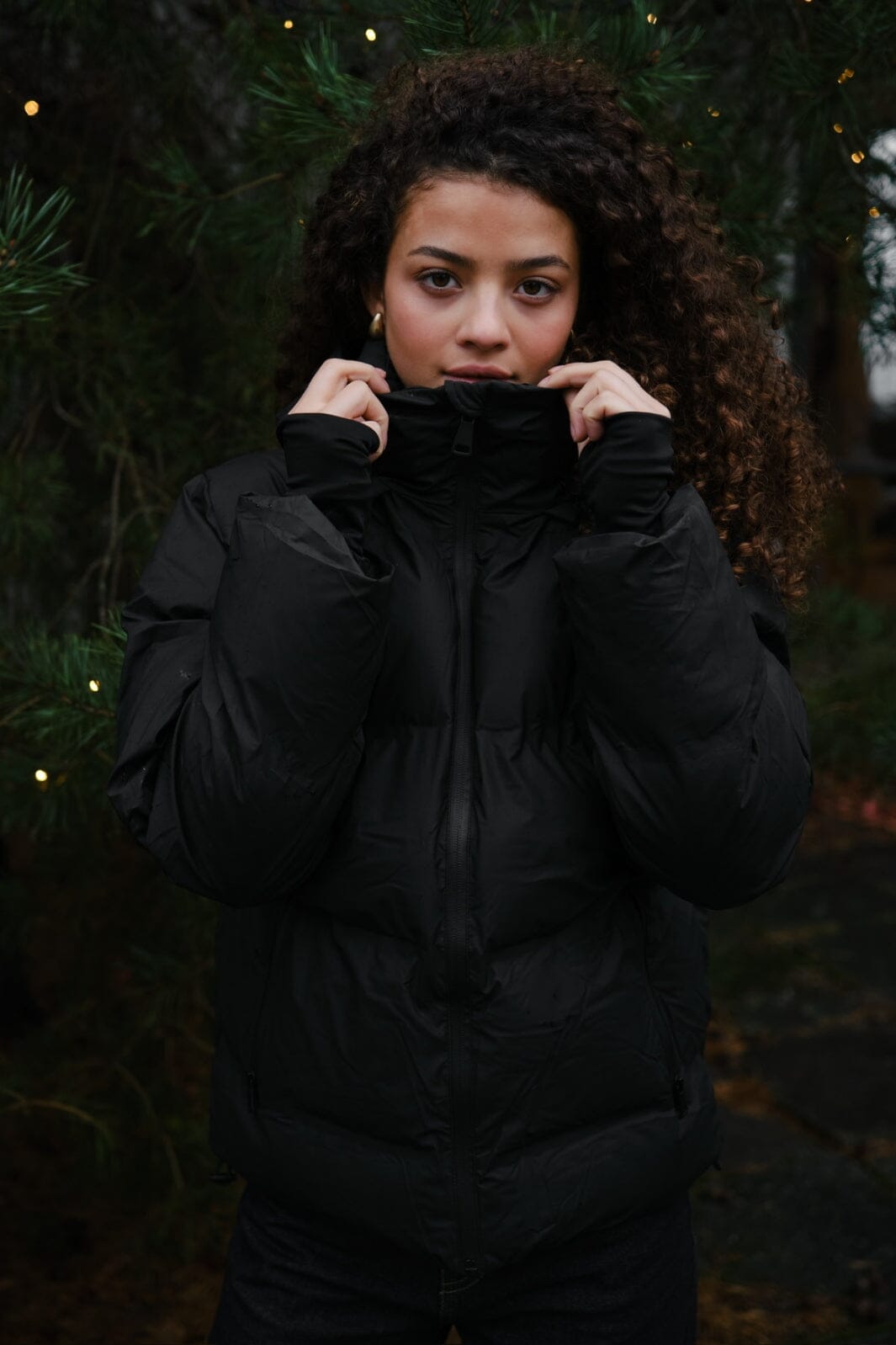 Neo Noir - Fox C Puffer Jacket - Black Jakker