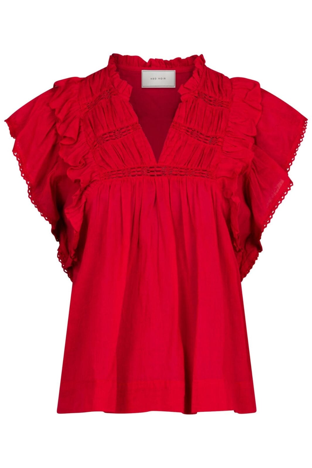 Neo Noir - Jayla S Voile Top - Red Toppe