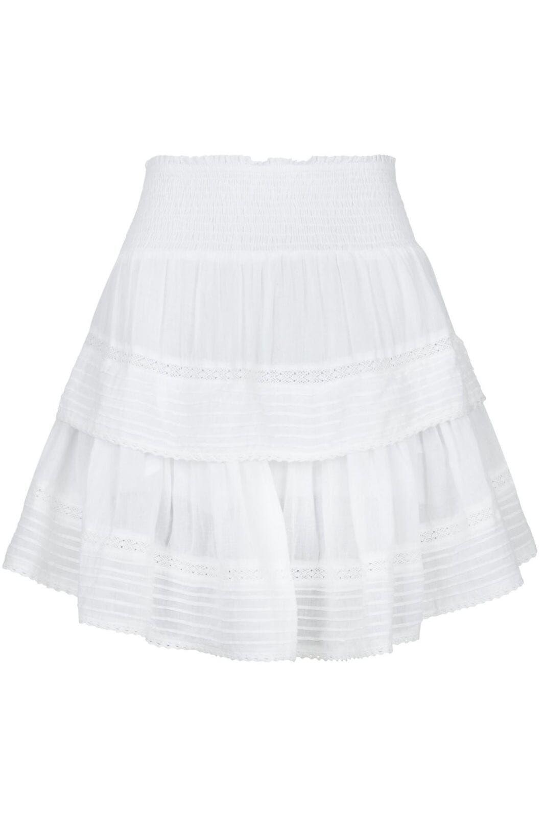 Neo Noir - Kenia S Voile Skirt - White Nederdele 