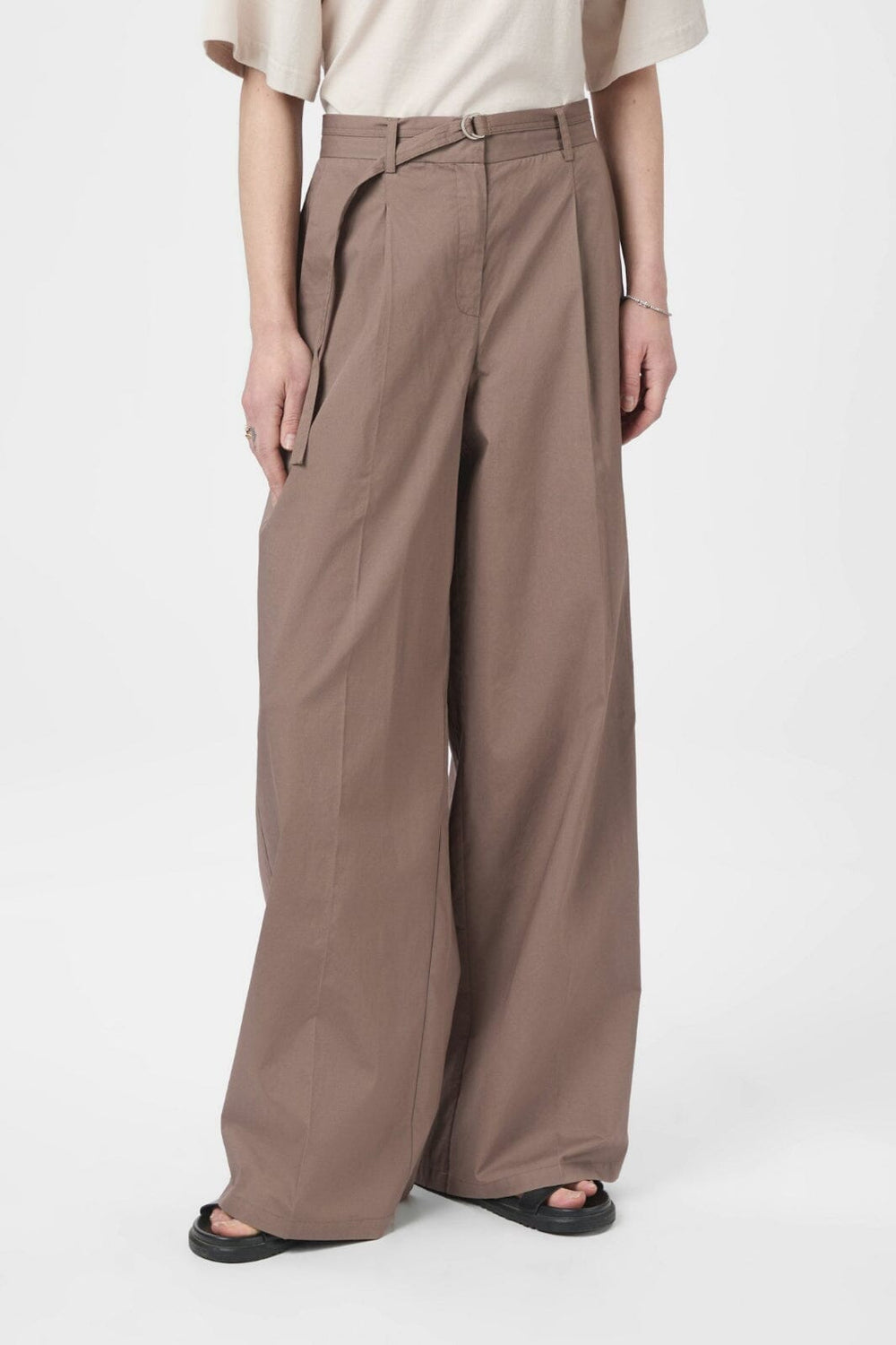 Neo Noir - Malba Poplin Pants 165795 - 306 - Dusty Brown