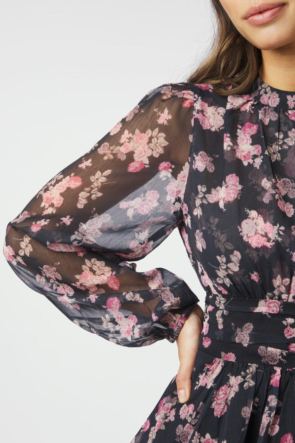 Neo Noir - Mio Marigold Dress 166834 - 702 - Dark Navy