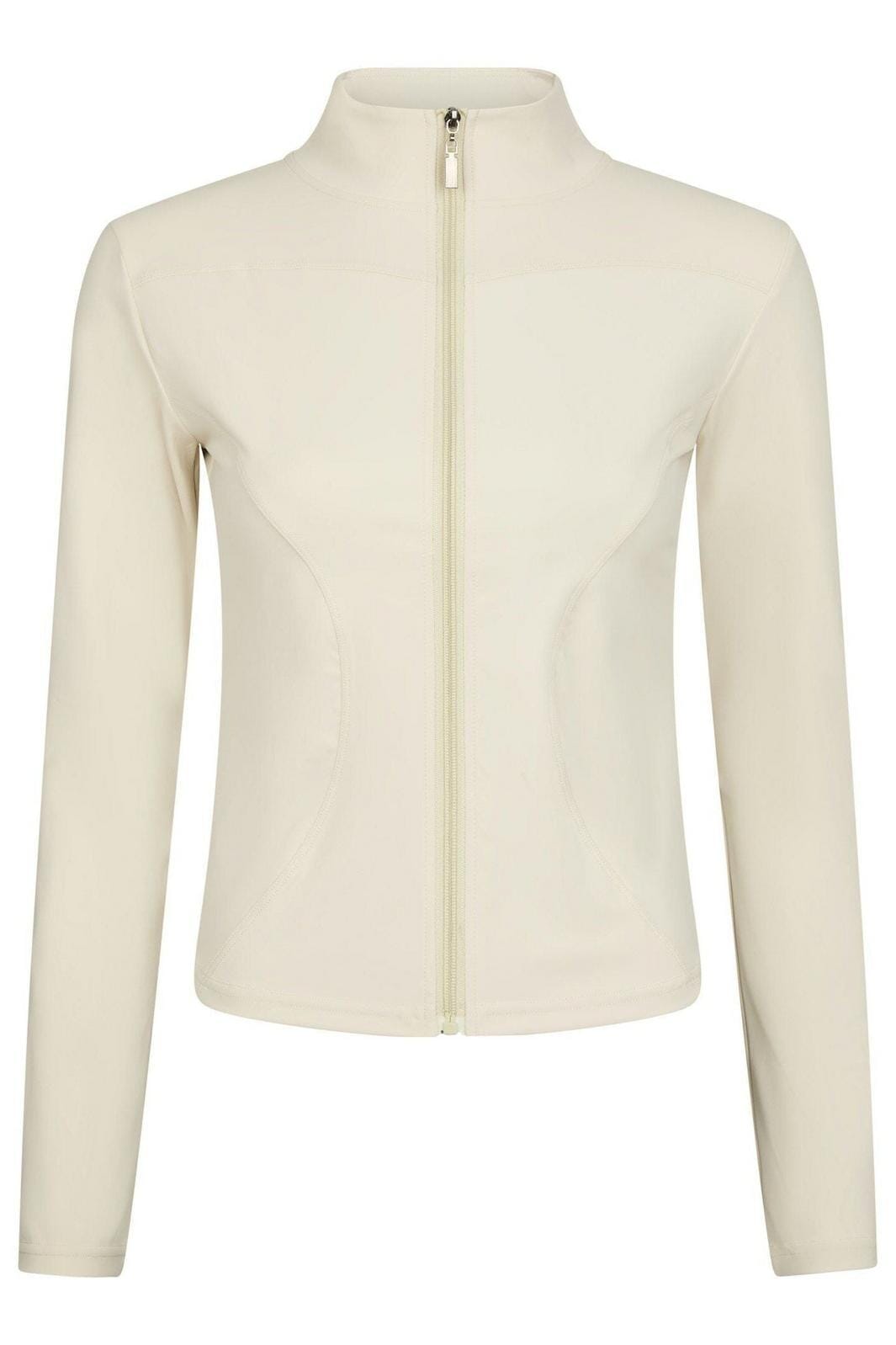 Neo Noir - Nolana Zip Blouse 167175 - 124 - Ivory Bluser