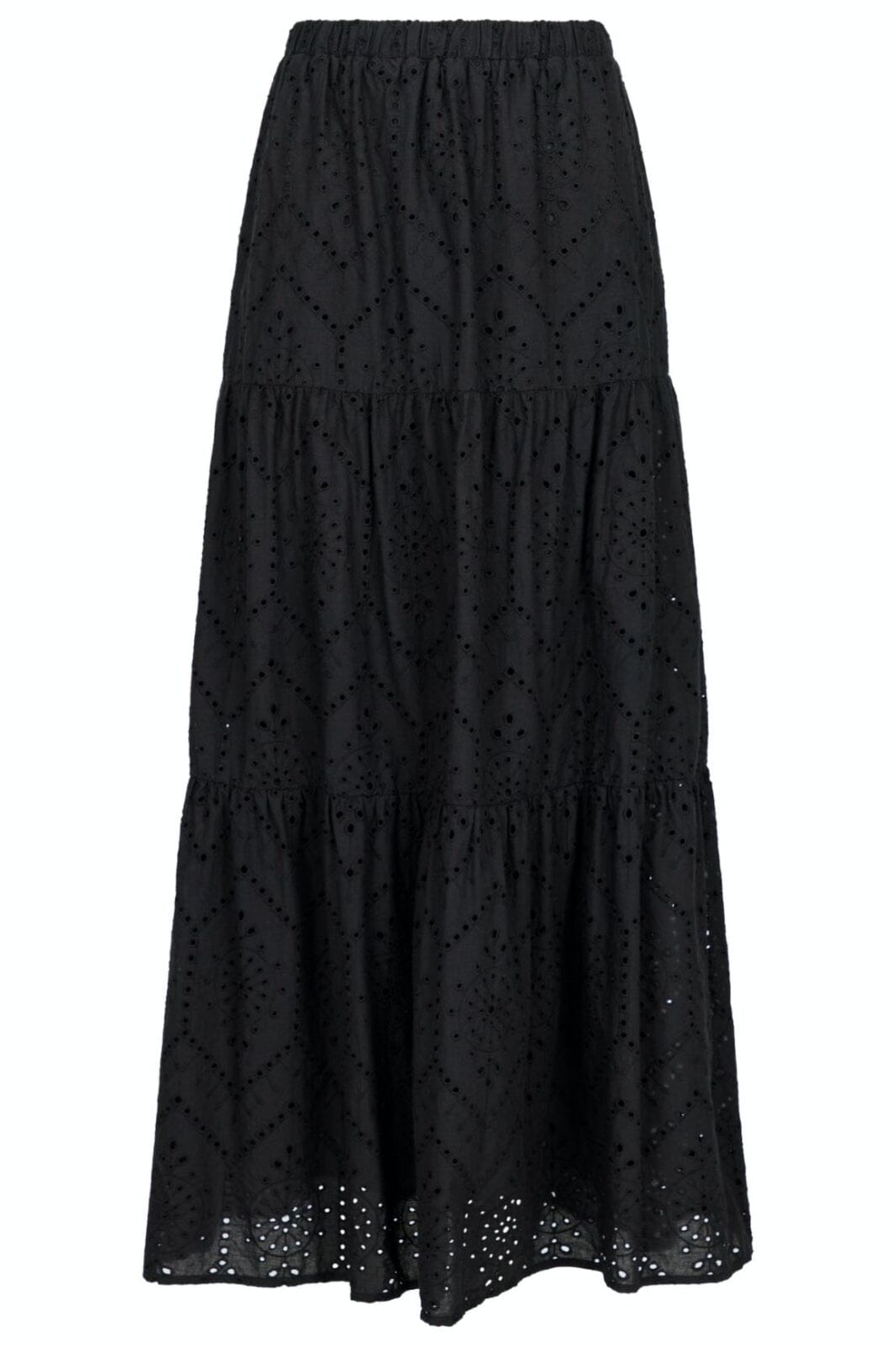 Neo Noir - Rana Embroidery Skirt - Black Nederdele 