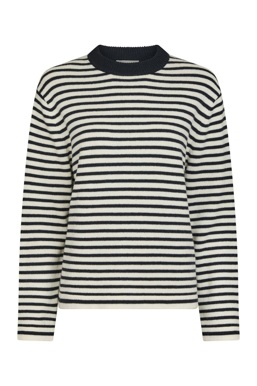 Neo Noir - Rivi Stripe Knit Sweater 164957 - 764 - White/Navy