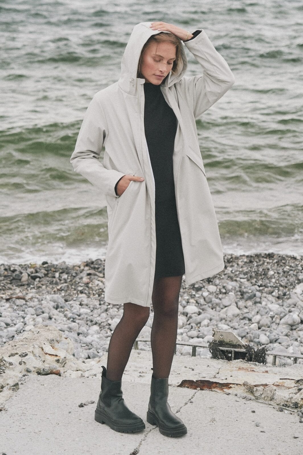 Neo Noir - Carmen Teddy Coat 164852 - 124 - Ivory