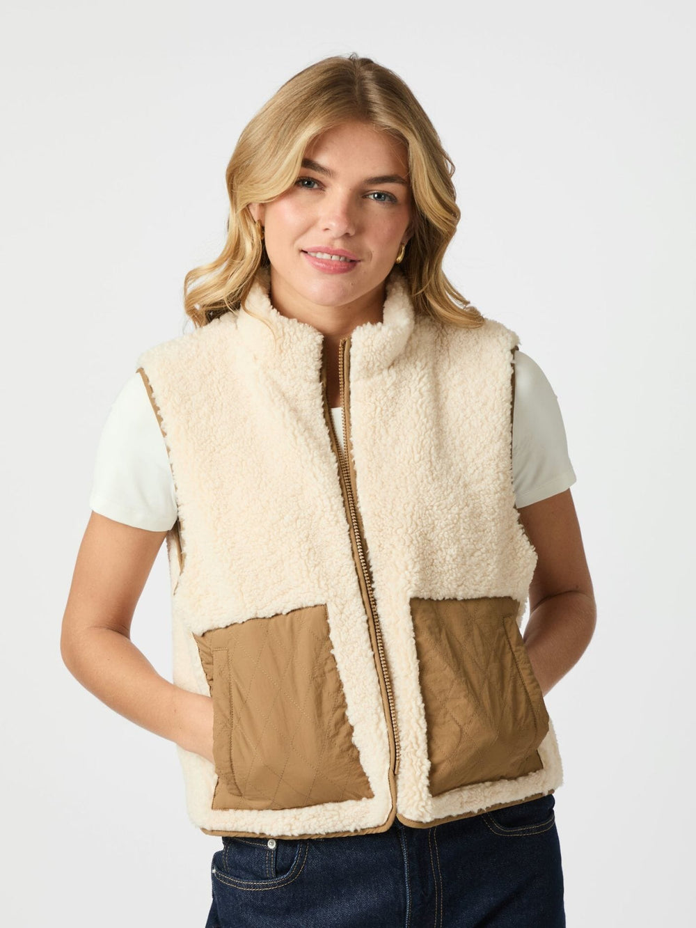 Neo Noir - Scout Teddy Waistcoat 155725 - 121 - Off White Frakker