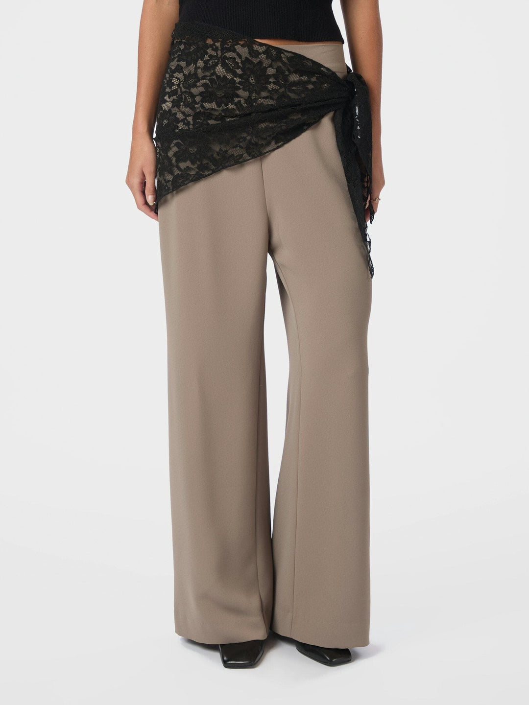 Neo Noir - Serina Lace Scarf 168194 - 100 - Black Tørklæder