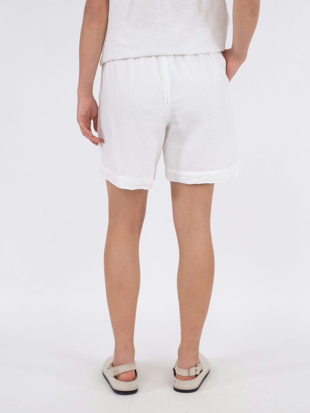Neo Noir - Shea Linen Shorts - White