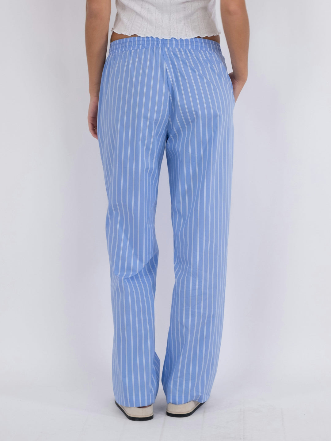 Neo Noir - Sonar Double Stripe Pants - Light Blue