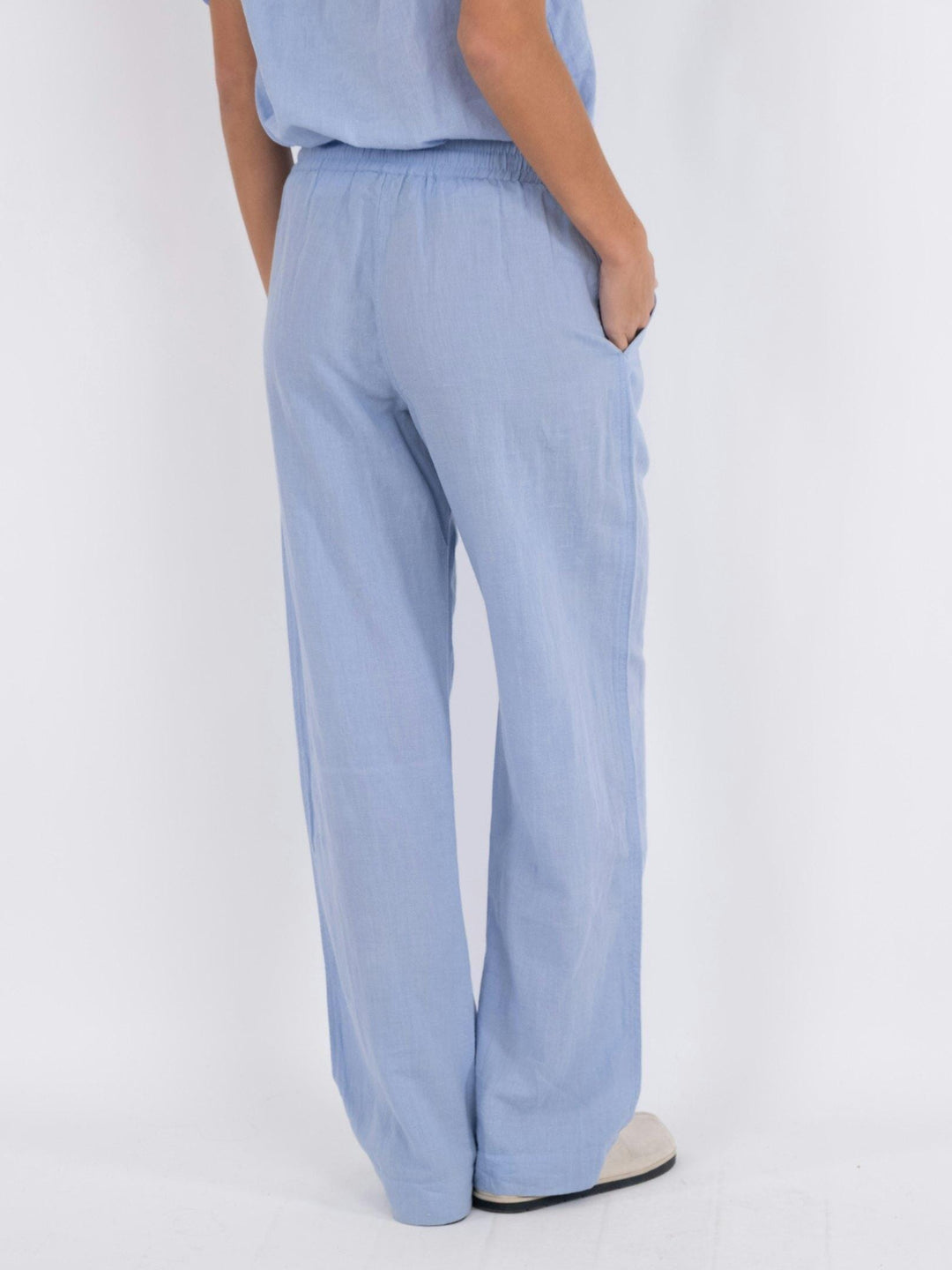 Neo Noir - Sonar Linen Pants - Light Blue Bukser 