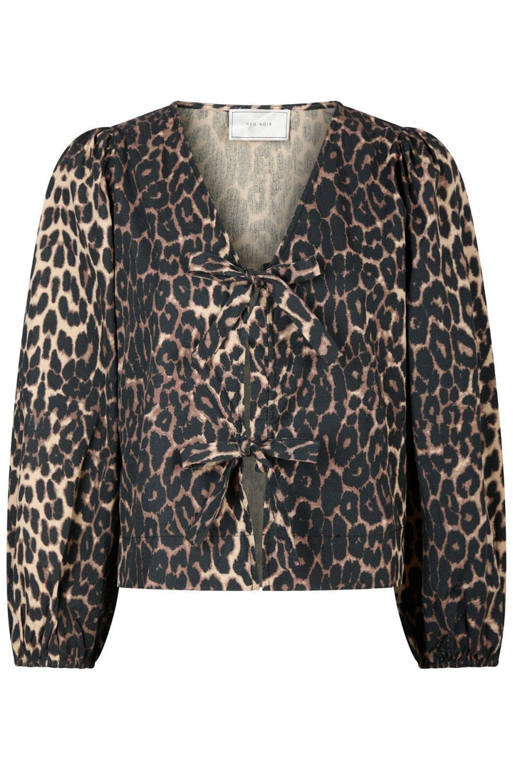 Neo Noir - Tova Leo Blouse 164451 - Leopard Bluser