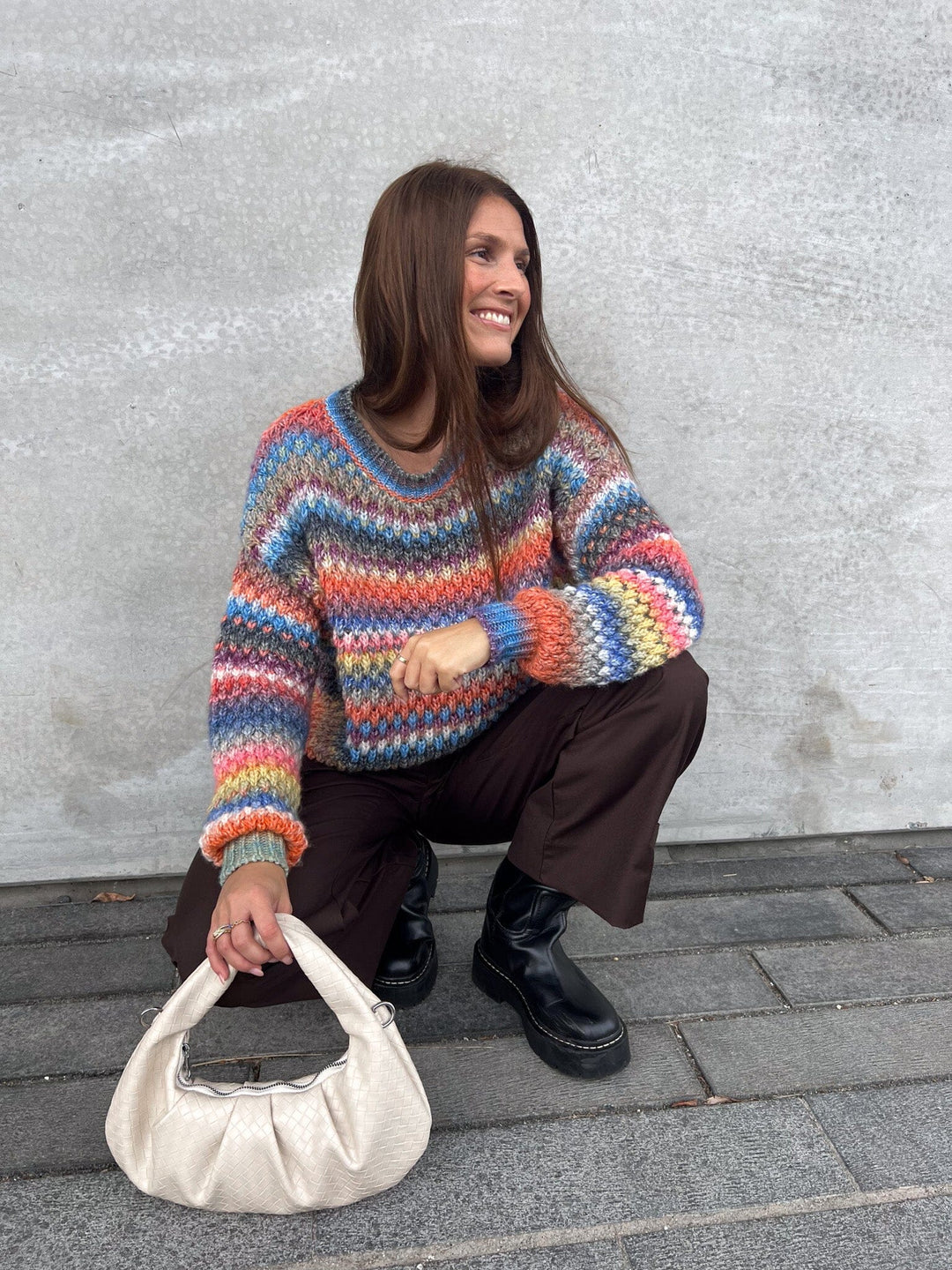 Noella - Gio Sweater - Multi Mix Strikbluser