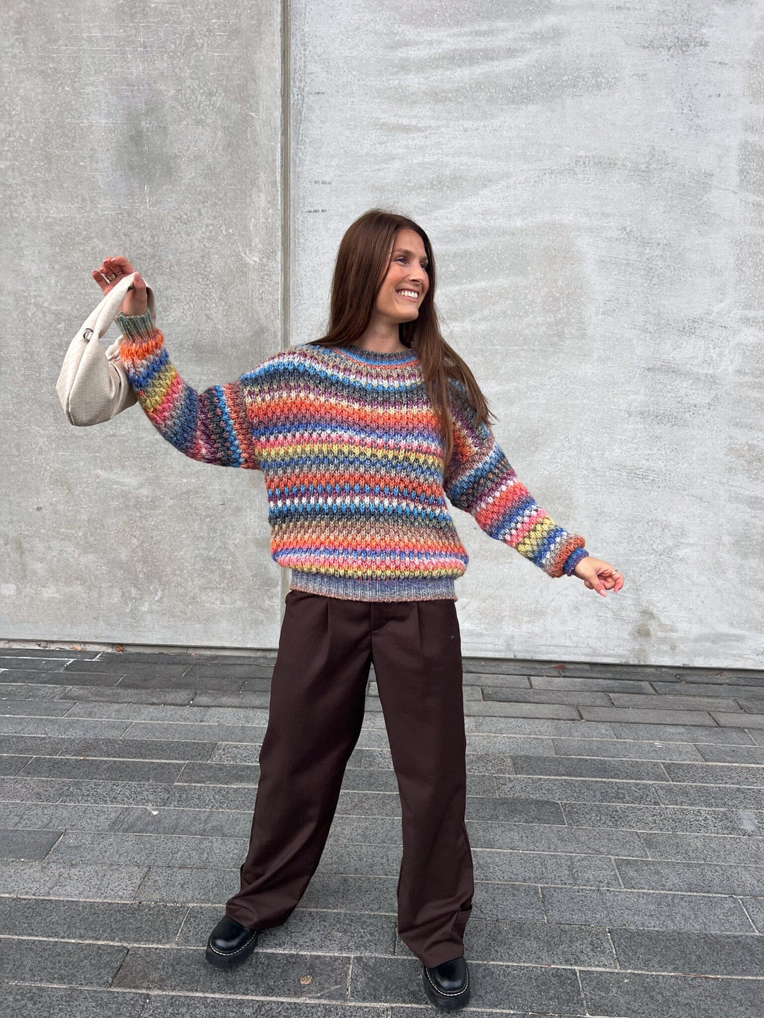 Noella - Gio Sweater - Multi Mix Strikbluser