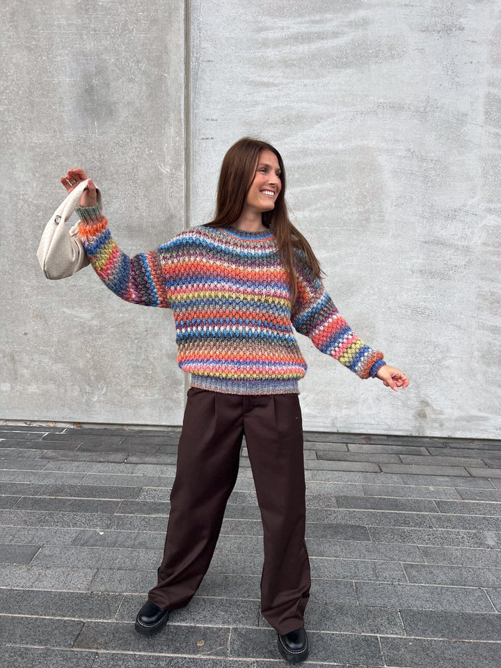 Noella - Gio Sweater - Multi Mix Strikbluser