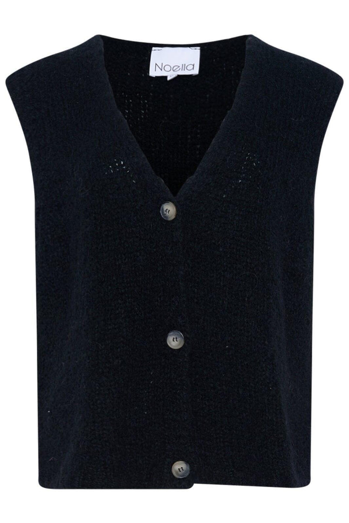 Noella - Jacey Knit Vest - 004 Black Veste