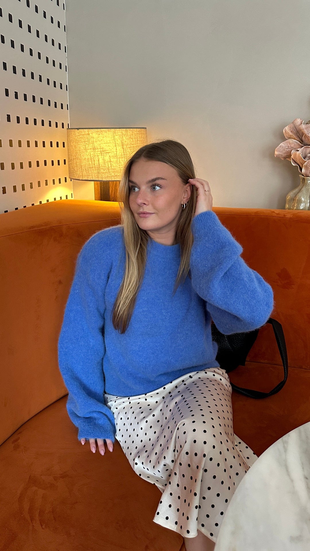 Noella - Kae Knit 12940085 - 1386 - Dove Blue Strikbluser