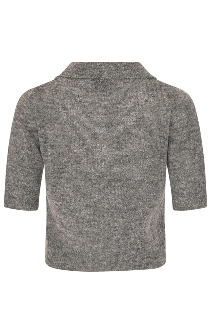Noella - Levona Knit Polo 13980001 - 019 - Dark Grey Melange