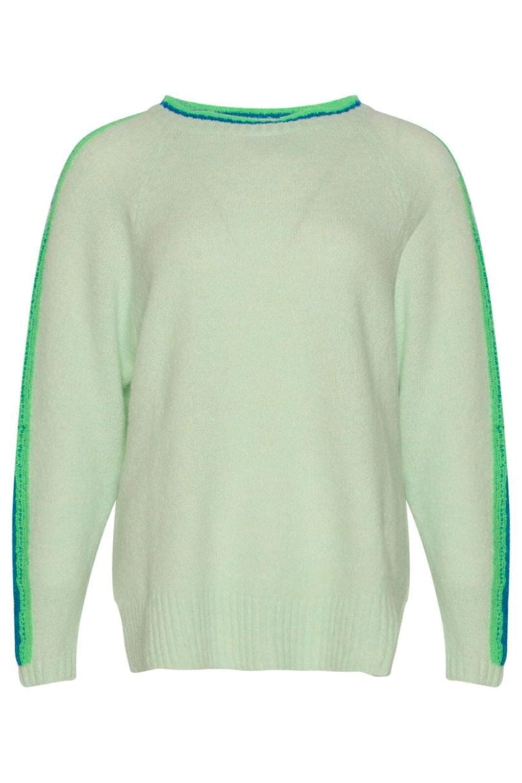 Noella - Moda Knit Sweater - 503 Green Mix Strikbluser 