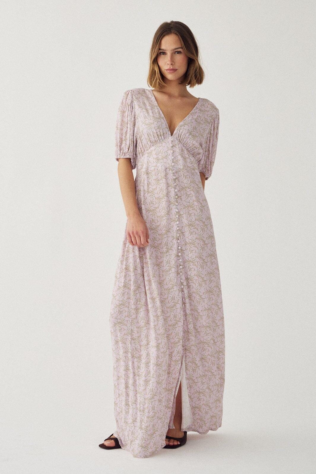 Noella - N-Lilith Ss Maxi Dress 15630001 - 1451 - Dolley Pink Print