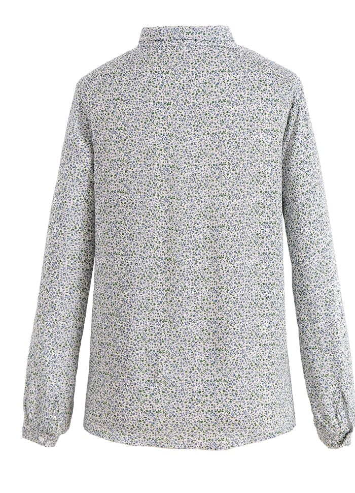 Noella - Nemu Shirt Viscose - Green/Blue Flower Skjorter 