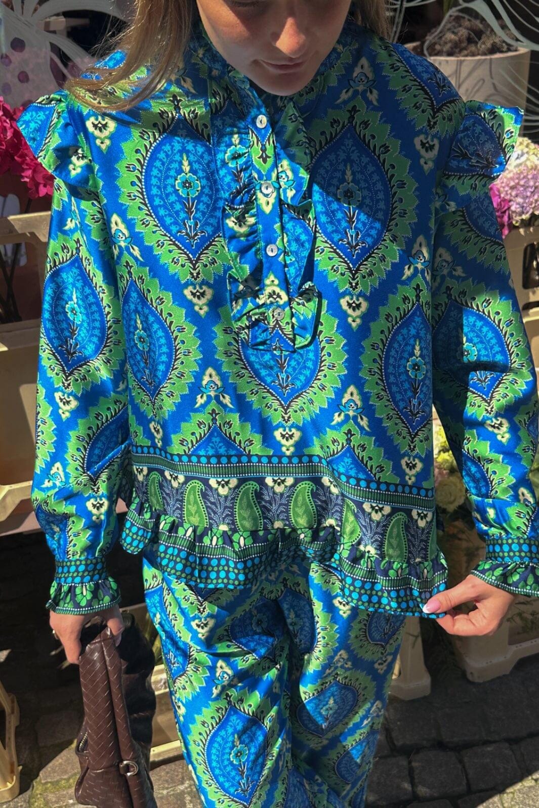Noella - Reno Blouse - 1308 Trisha Blue Print