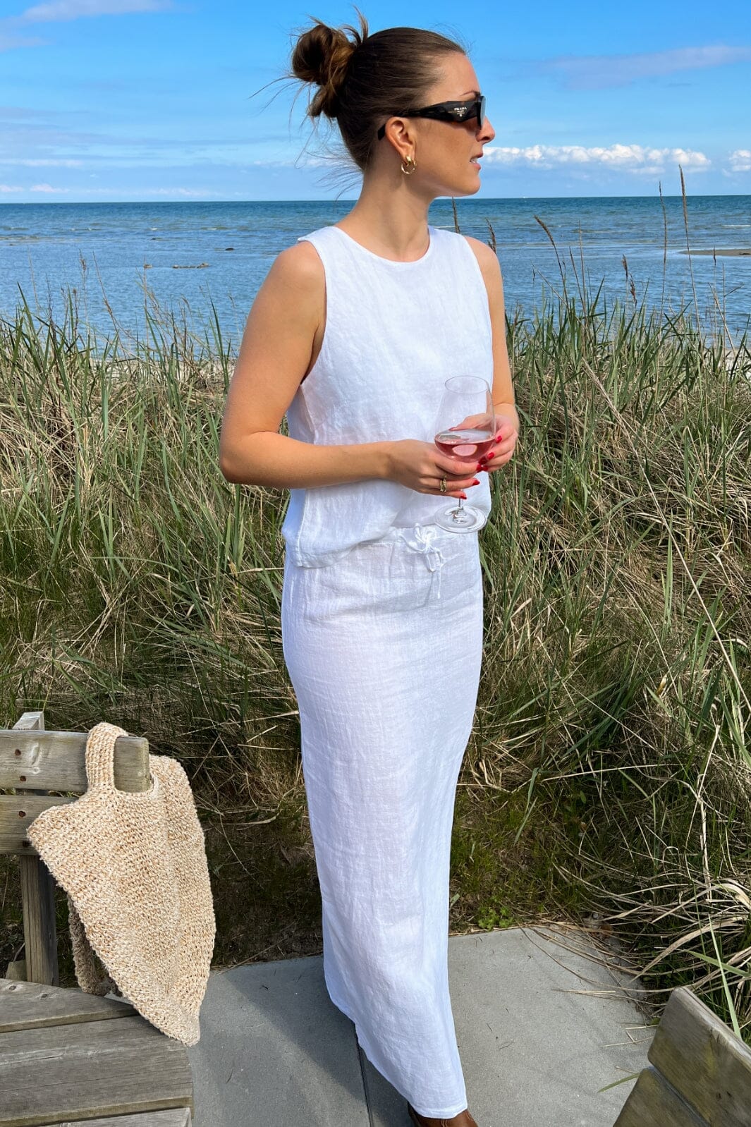 Noella - Samira Skirt - White Nederdele 