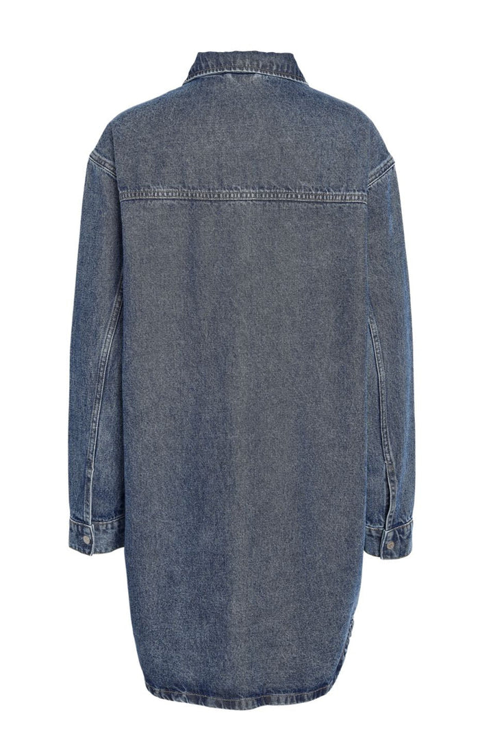 Noisy May - Nmalva L/S Denim Dress Az351Mb Fwd - 4581207 Medium Blue Denim