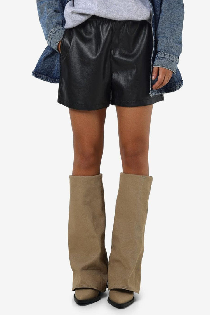 Noisy May - Nmandy Pu Shorts - 4416821 Black