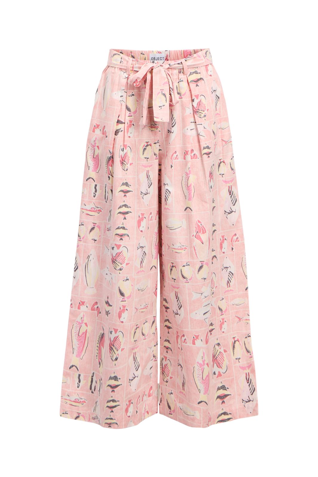 Forudbestilling - Object - Objaibizi Lo Pant - 4821344 Pale Rosette Multi Color Fish Print