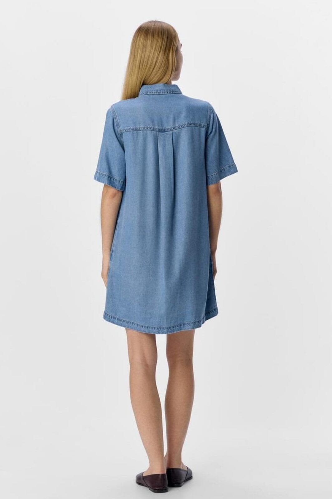 Object - Objframe 2/4 Re Denim Dress - 4656588 Light Blue Denim