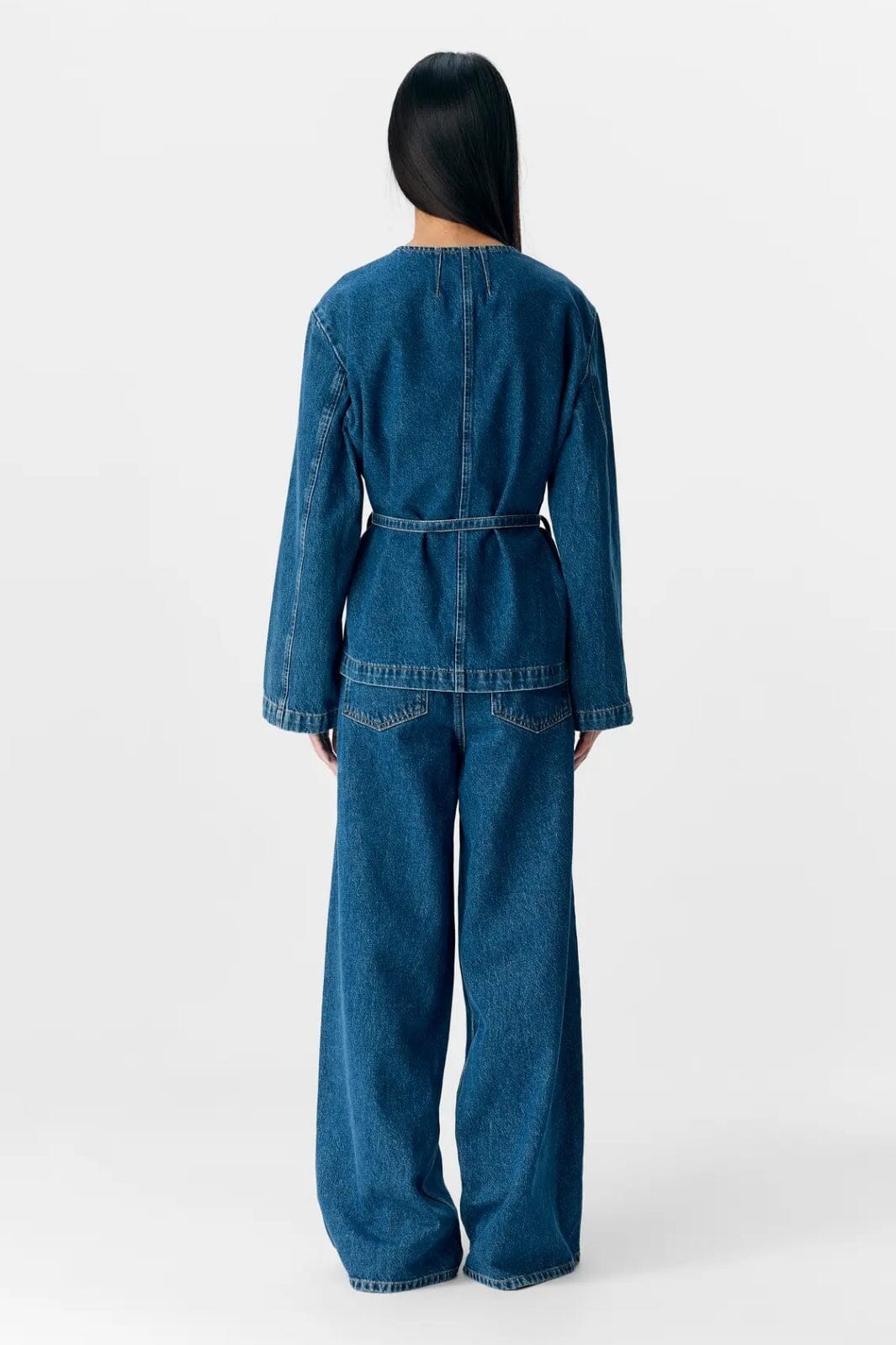 Object - Objmallie L/S Lo Blazer Ss Fair 25 - 4881757 Medium Blue Denim