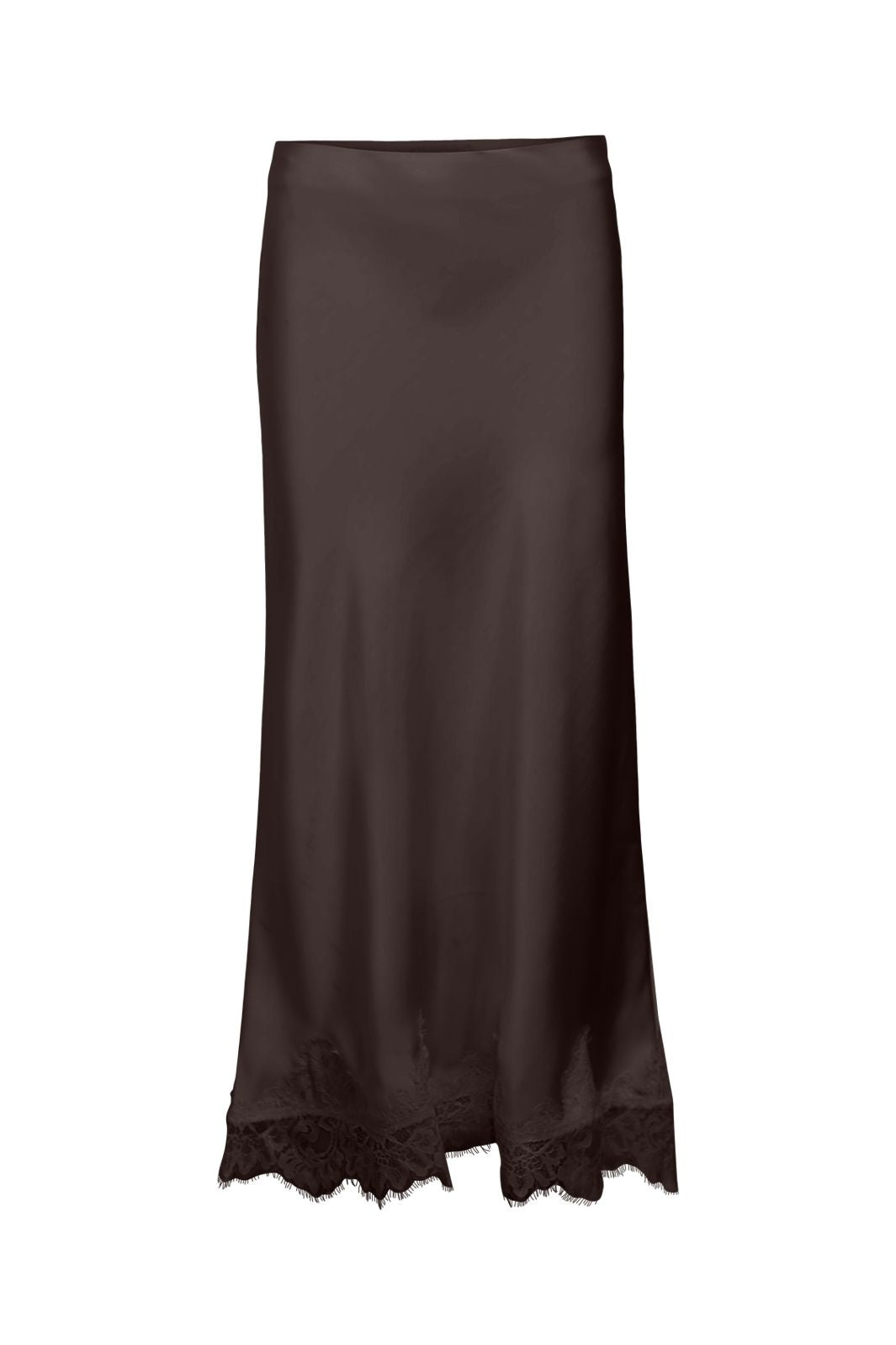 Object - Objnaline Long Lace Skirt Vip 26 - 5093690 Seal Brown