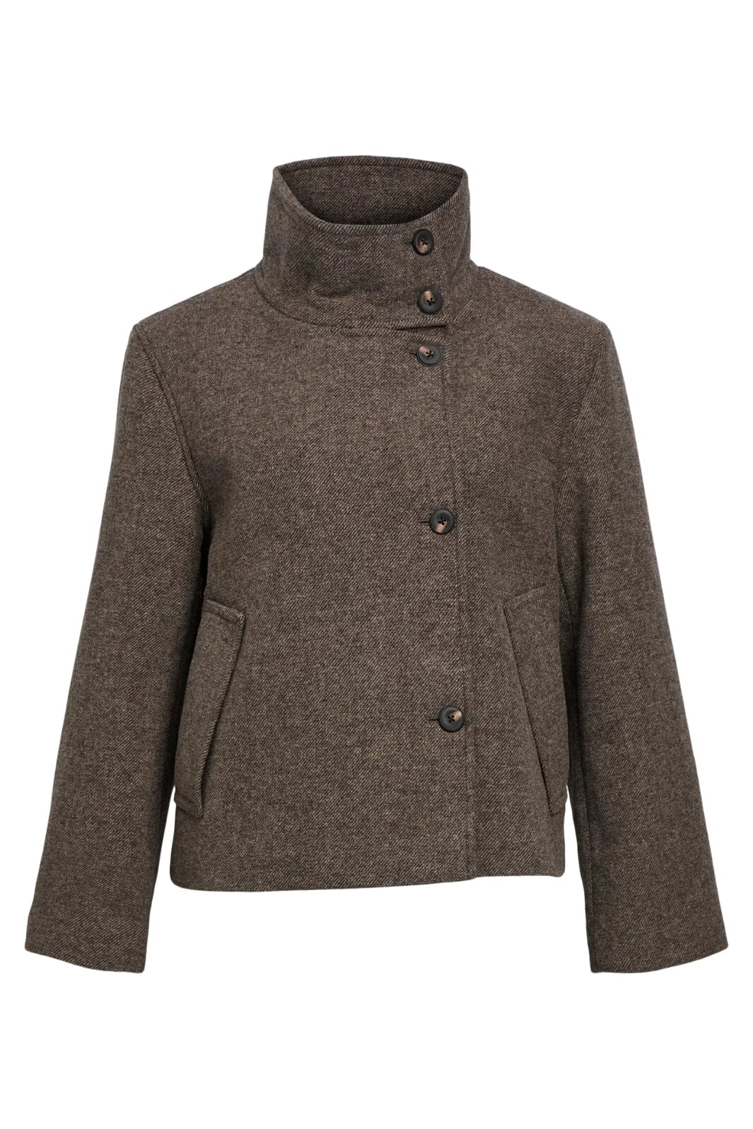 Object - Objriki Re Short Jacket - 4535518 Morel Melange Frakker