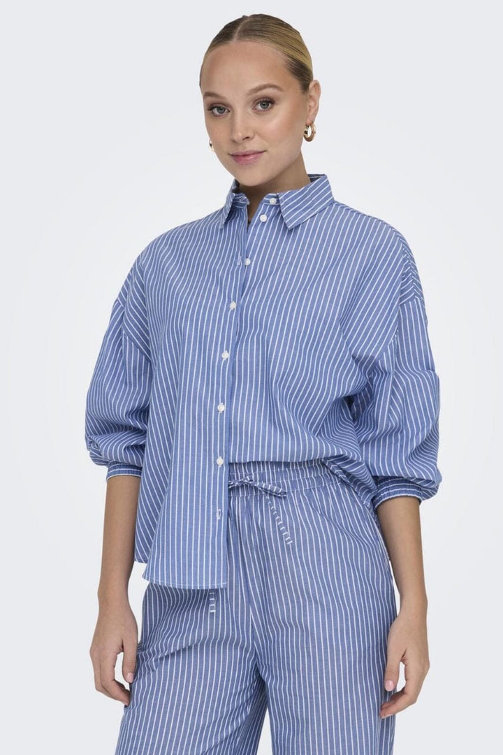 Only - Onlarja L/S Stripe Shirt - 4018597 Infinity Cd Stripes Skjorter 