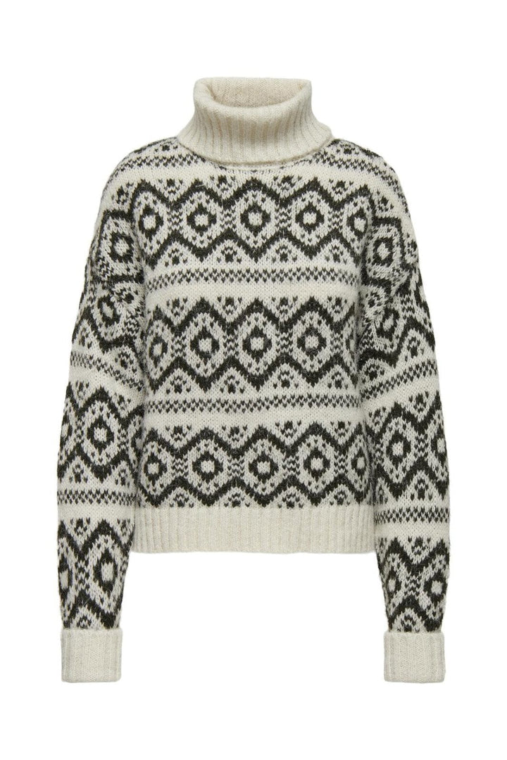 Only - Onlcarin Life Ls Jq Loose Rolln Knt - 4943561 Birch Rosin