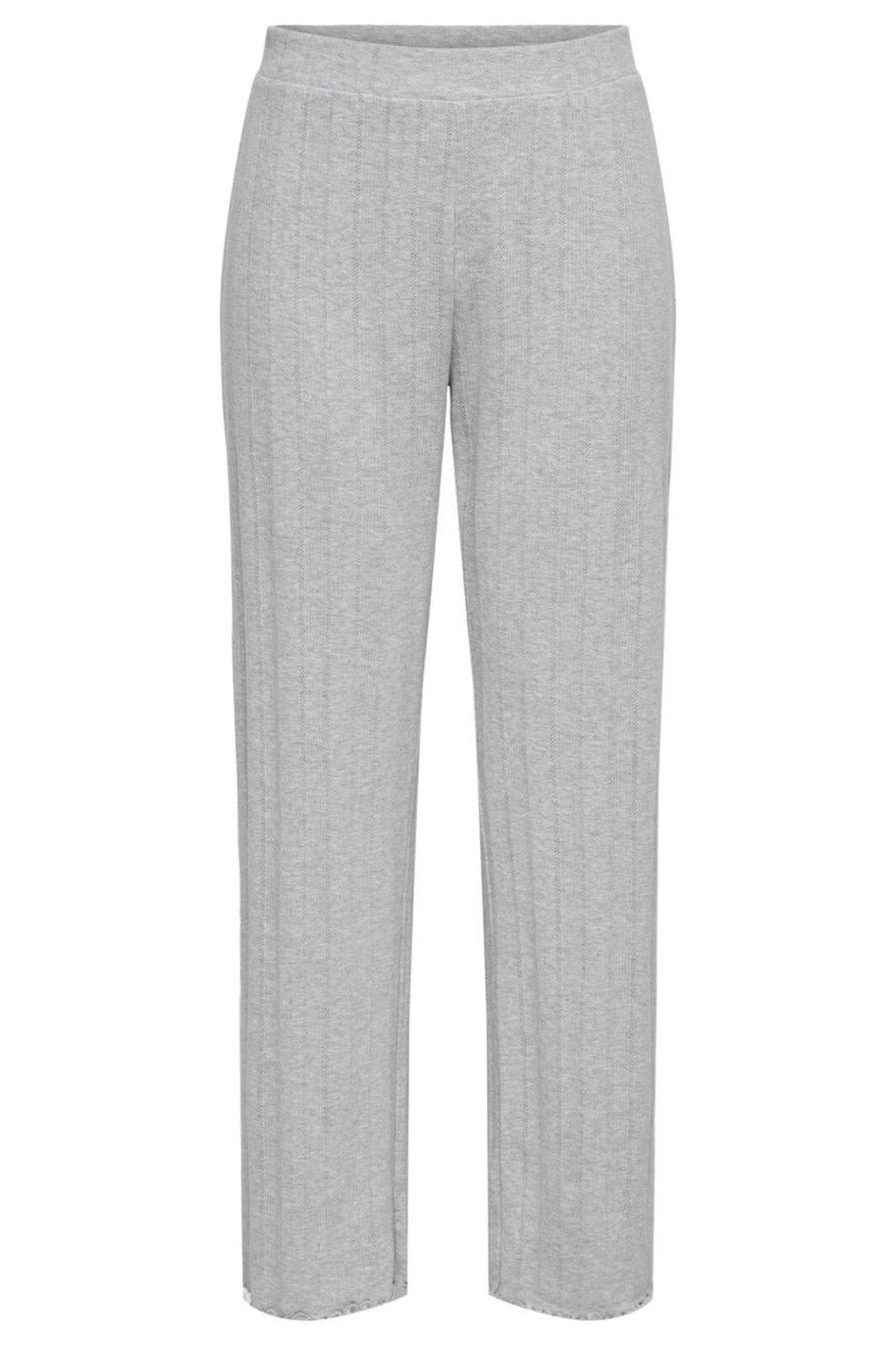 Objsigrid Casual Pant Medium Grey Melange 1