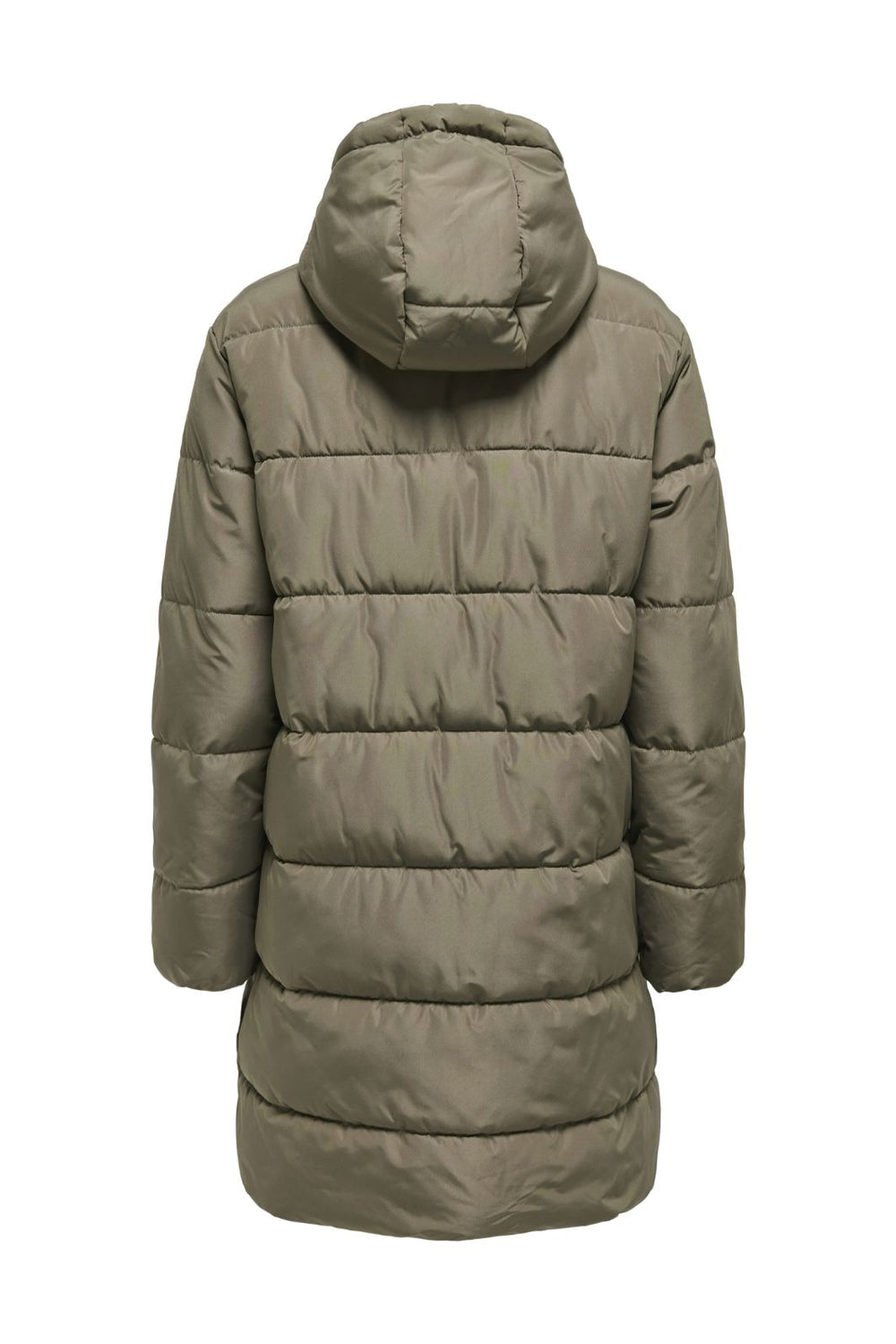 Only - Onlclair Puffer Hood Coat Cc - 4780666 Stone Gray Jakker