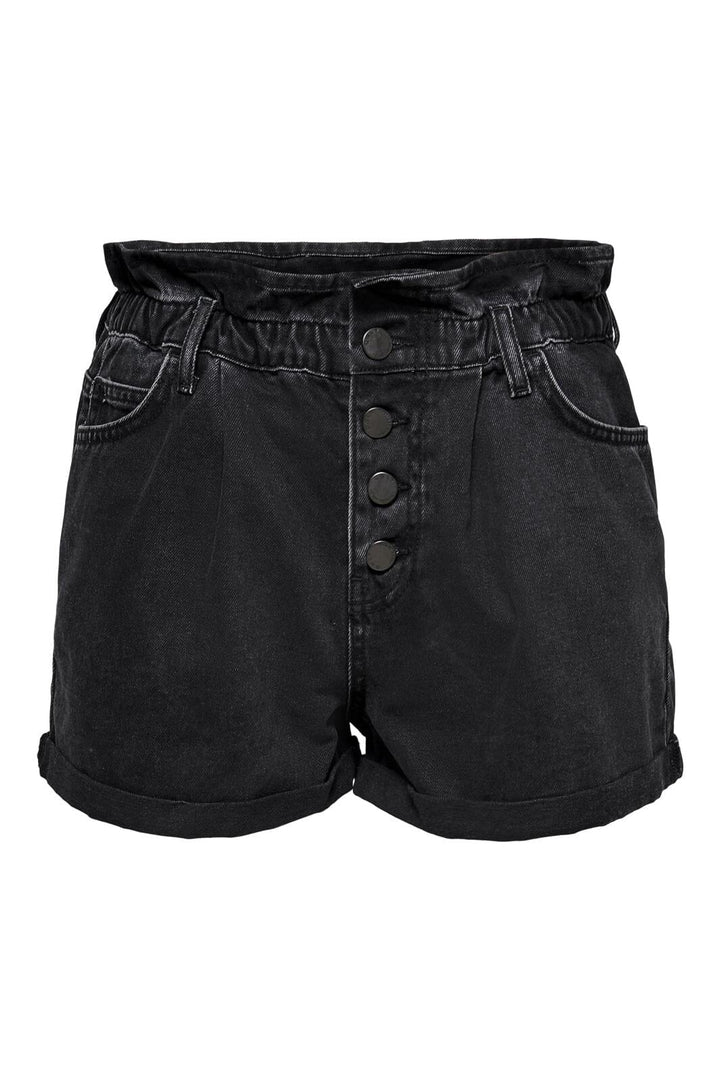 Only - Onlcuba Paperbag Shorts - 3643862 Black Denim