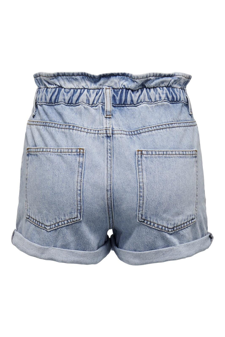 Only - Onlcuba Paperbag Shorts - 3700348 Light Blue Denim