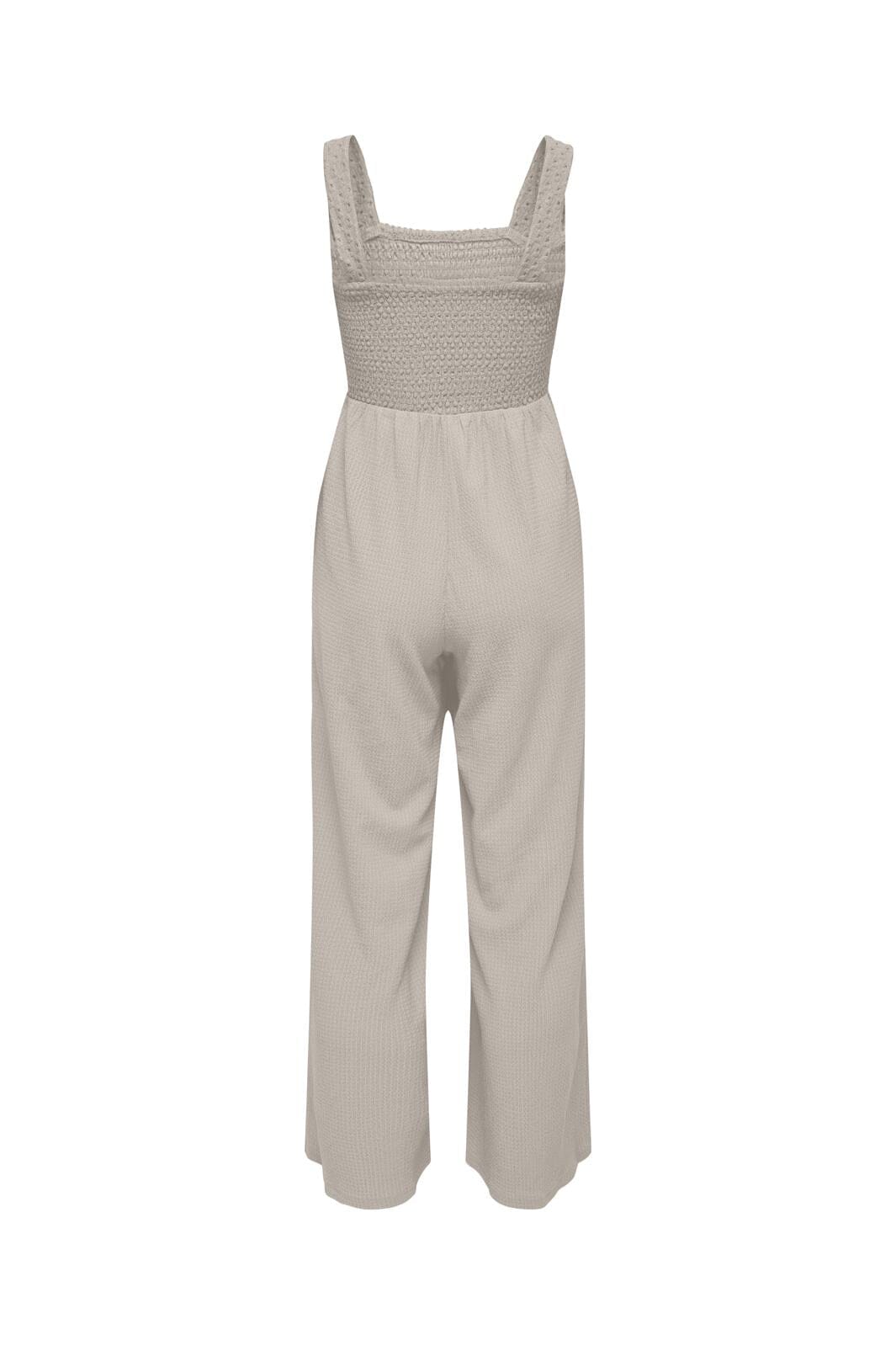 Only - Onlelise S/L Smock Jumpsuit - 4570241 Pumice Stone