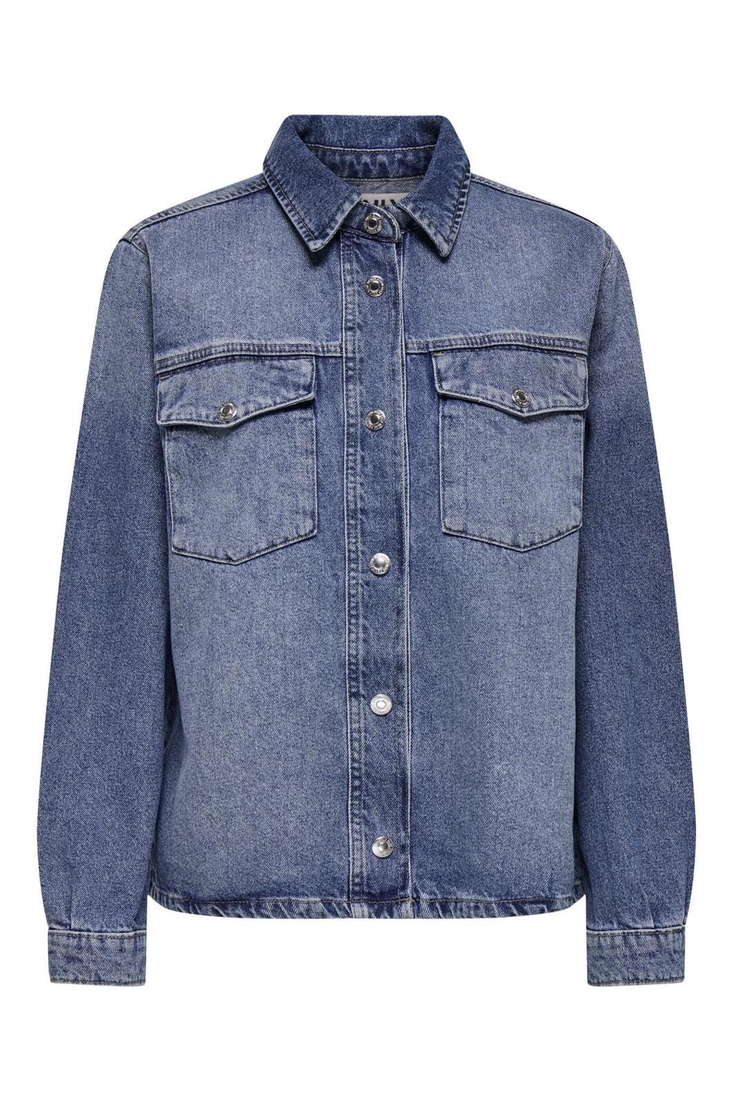 ONLY dam skjorta ONLFRIDA - Light Medium Blue Denim main image 1